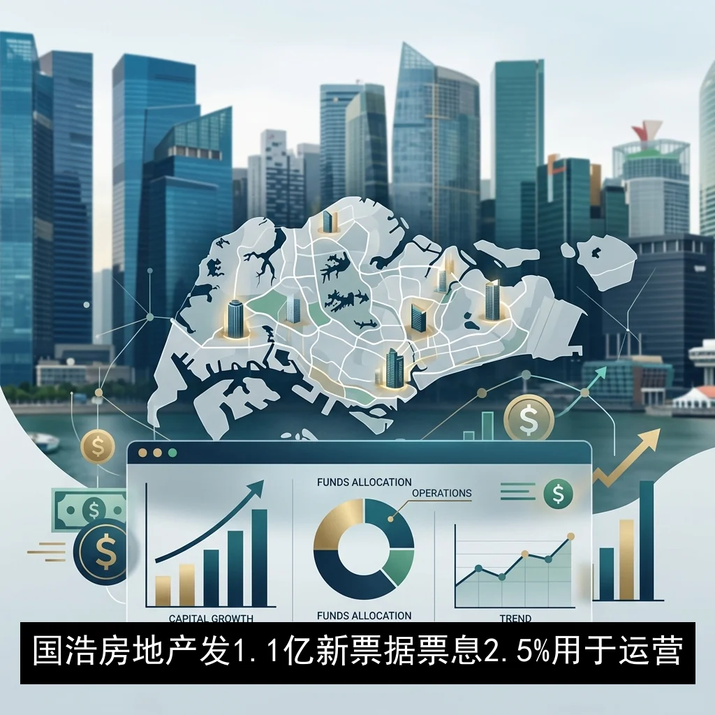 国浩房地产发1.1亿新票据 票息2.5%用于运营